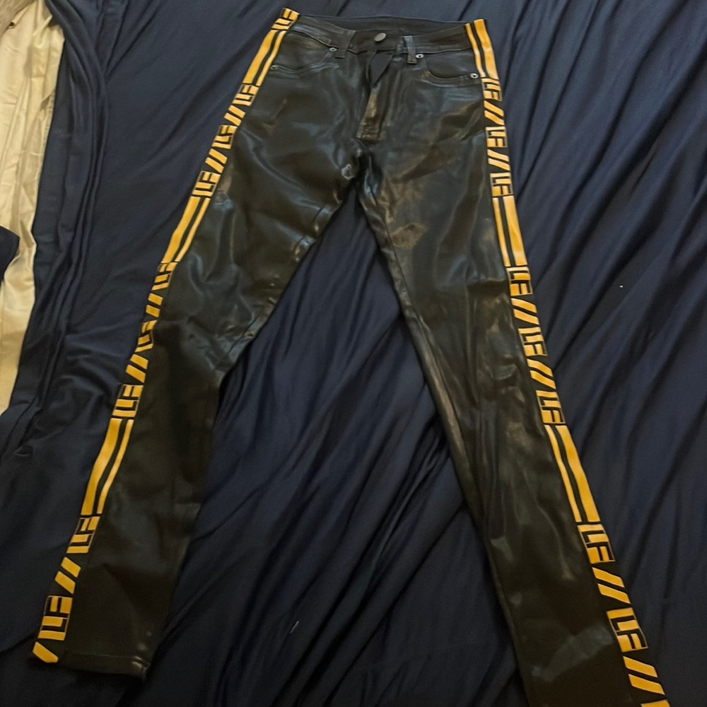RARE LF jeans black yellow